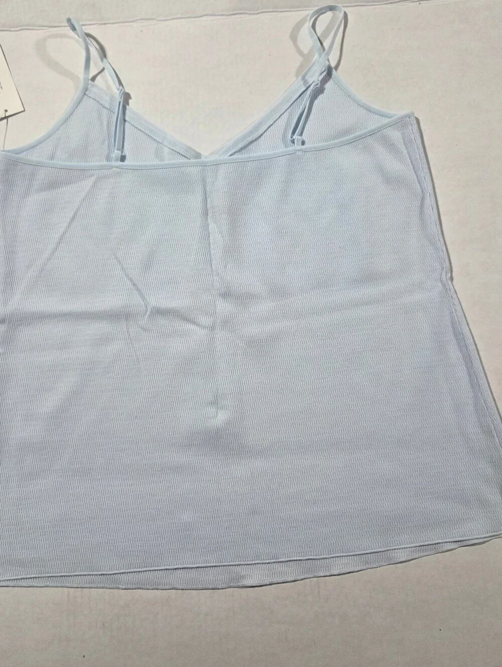 Alfani Light Blue Ribbed Cami & Pant Sleep Set